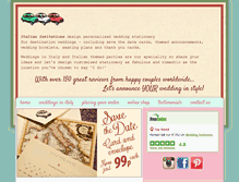 Tablet Screenshot of italianinvitations.com